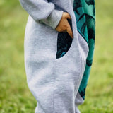 Bear Romper Jurassic Park grey by LennyLamb - Baby Carrier AccessoriesLittle Zen One16539472