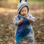 Bear Romper Peacock's Tail Fantasy grey by LennyLamb - Baby Carrier AccessoriesLittle Zen One32932176