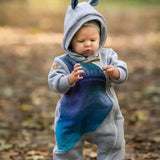 Bear Romper Peacock's Tail Fantasy grey by LennyLamb - Baby Carrier AccessoriesLittle Zen One32932176