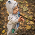 Bear Romper Peacock's Tail Fantasy grey by LennyLamb - Baby Carrier AccessoriesLittle Zen One32932176
