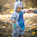 Bear Romper Peacock's Tail Fantasy grey by LennyLamb - Baby Carrier AccessoriesLittle Zen One32932176