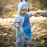 Bear Romper Peacock's Tail Fantasy grey by LennyLamb - Baby Carrier AccessoriesLittle Zen One32932176