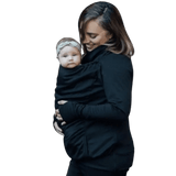 Belly Bedaine Kangaroo Babywearing Sweater Black - Babywearing OuterwearLittle Zen One4142906828