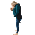 Belly Bedaine Kiroo Babywearing Sweater Teal and Black - Babywearing OuterwearLittle Zen One4155890366