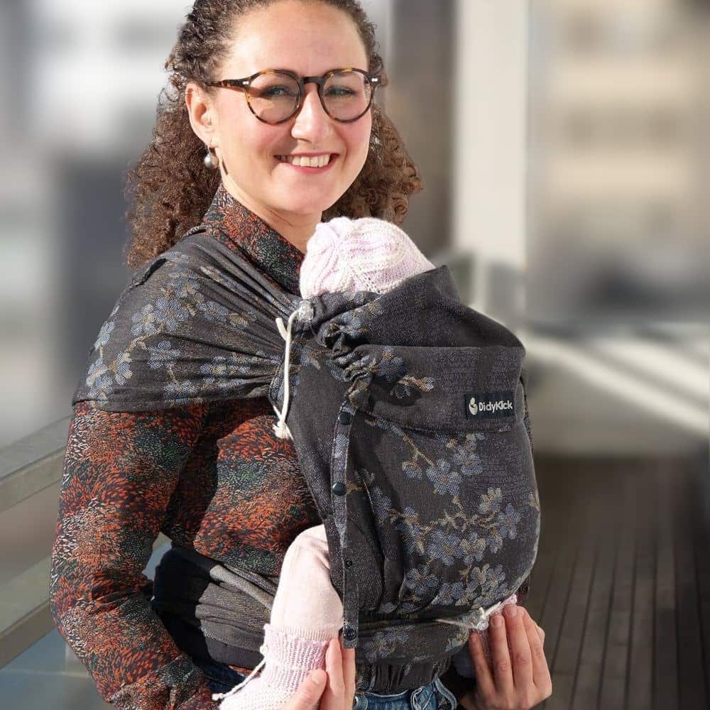 Blue Blossom DidyKlick 4u Half Buckle by Didymos - Half Buckle CarrierLittle Zen One4048554952648