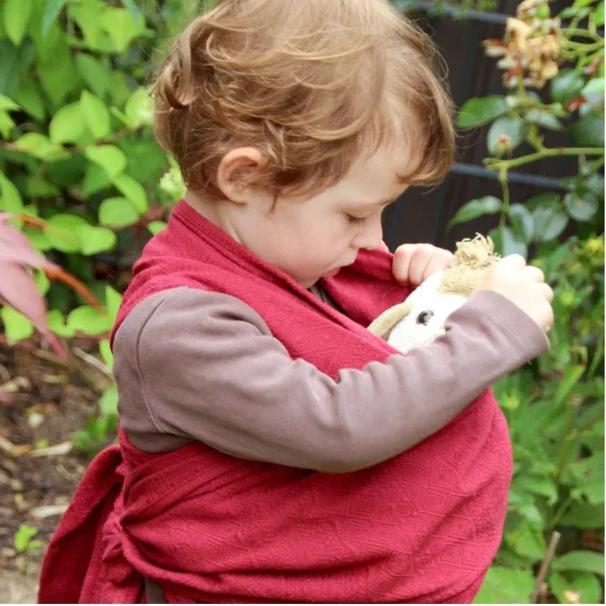 Didymos Scarf + Doll Sling Prima Ruby Red - Baby Carrier AccessoriesLittle Zen One64523221