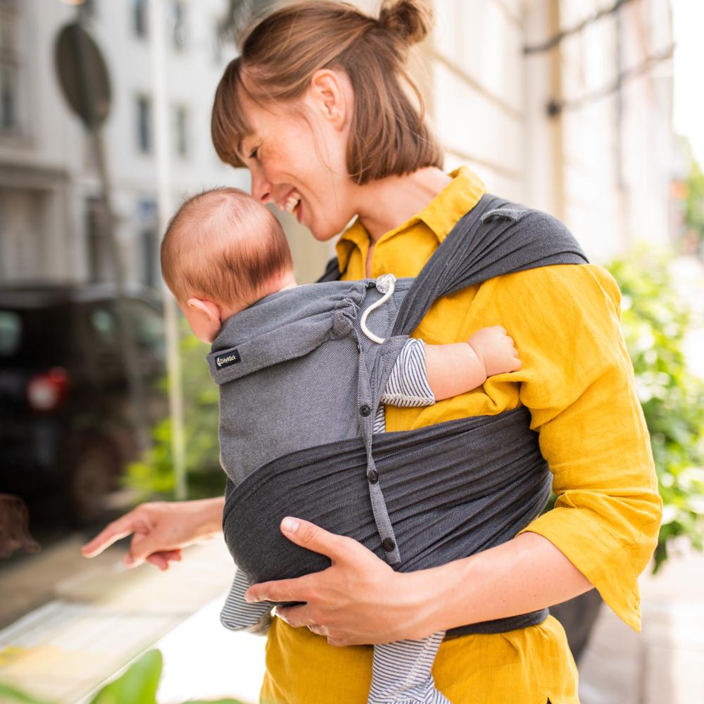 Doubleface Anthracite DidyKlick by Didymos - Half Buckle CarrierLittle Zen One4048554349851