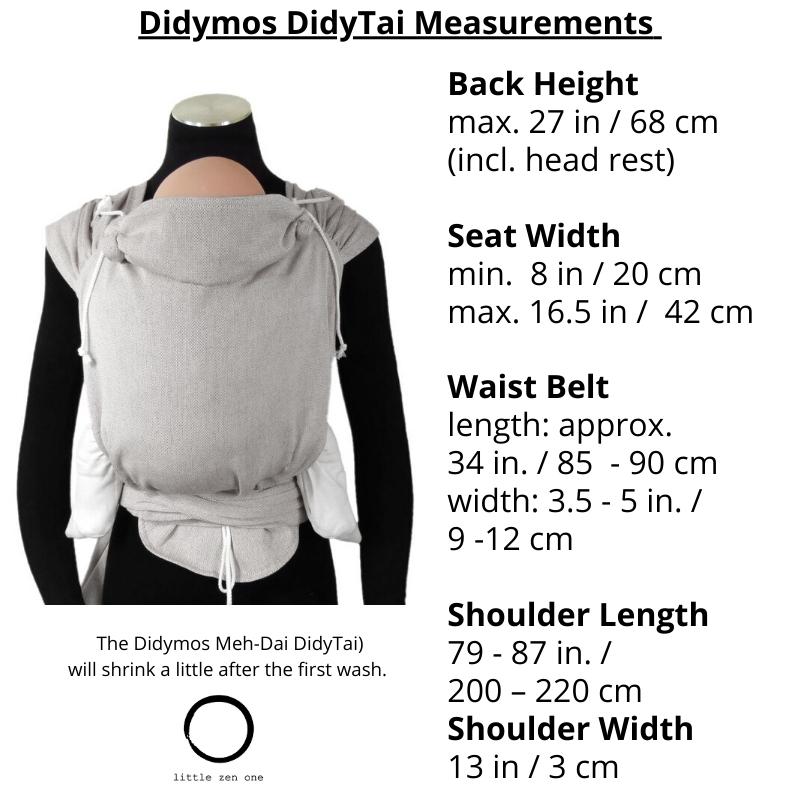 Doubleface Anthracite DidyTai by Didymos - Meh DaiLittle Zen One4048554349806
