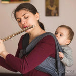 Doubleface Anthracite Woven Wrap by Didymos - Woven WrapLittle Zen One4048554349035