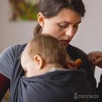 Doubleface Anthracite Woven Wrap by Didymos - Woven WrapLittle Zen One4048554349035