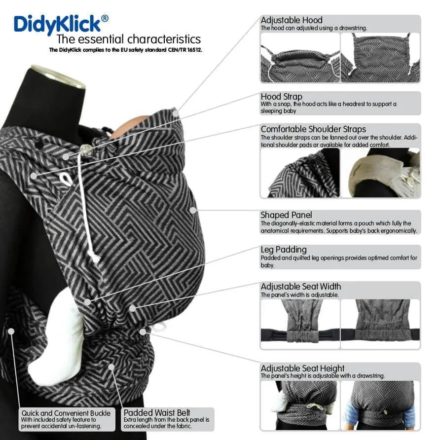Doubleface Rosalinde DidyKlick Half Buckle by Didymos - Half Buckle CarrierLittle Zen One4145649245