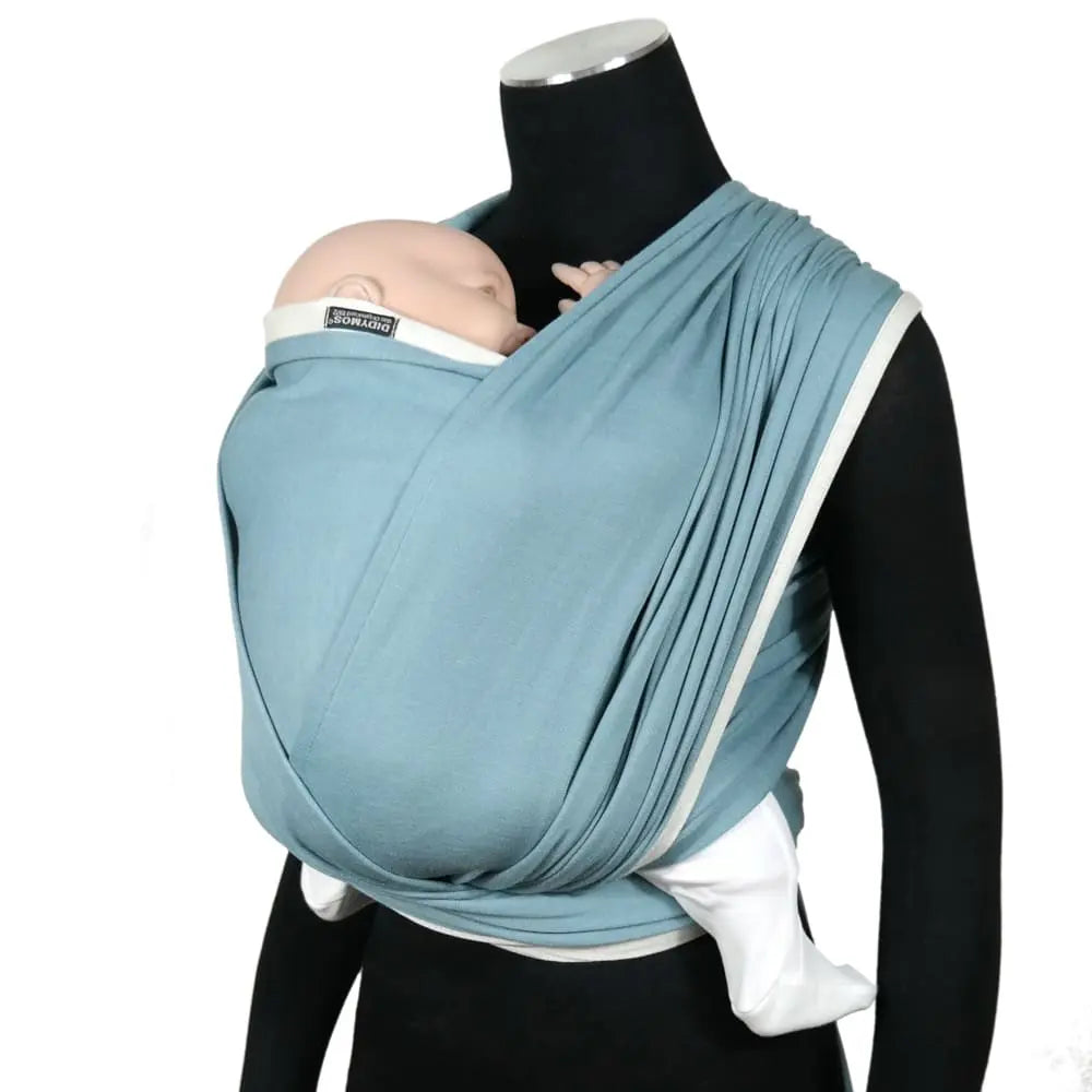 Doubleface Smoke Hybrid Jersey Wrap by Didymos - Hybrid WrapLittle Zen Onettj-086-005