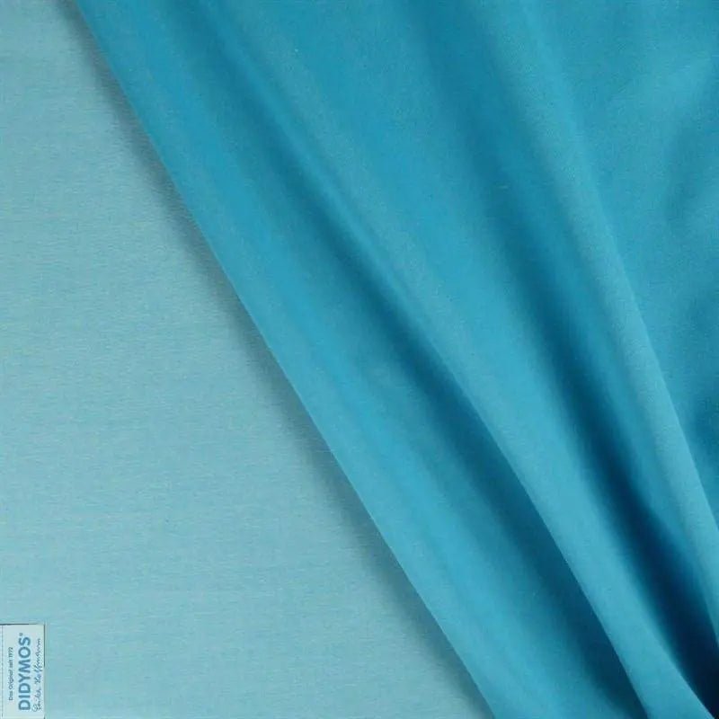 Doubleface Turquoise Silk Woven Wrap