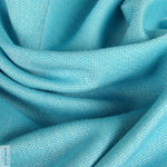 Doubleface Turquoise Silk Woven Wrap