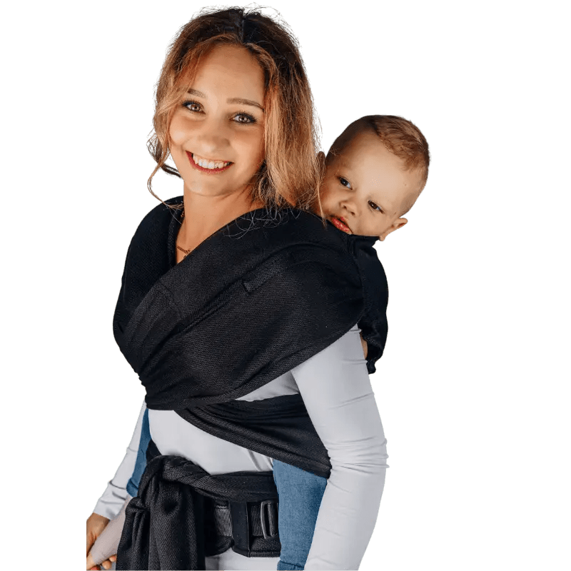 Ebony Black Preschool LennyHybrid Half Buckle