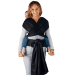 Ebony Black Preschool LennyHybrid Half Buckle