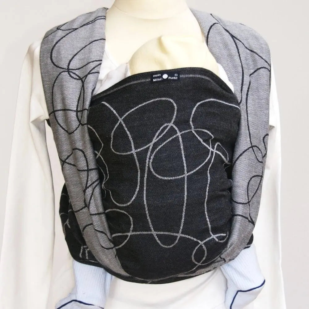Ellipses Black Ecru Woven Wrap by Didymos-Woven Wrap-Didymos-canada and usa-Little Zen One-3