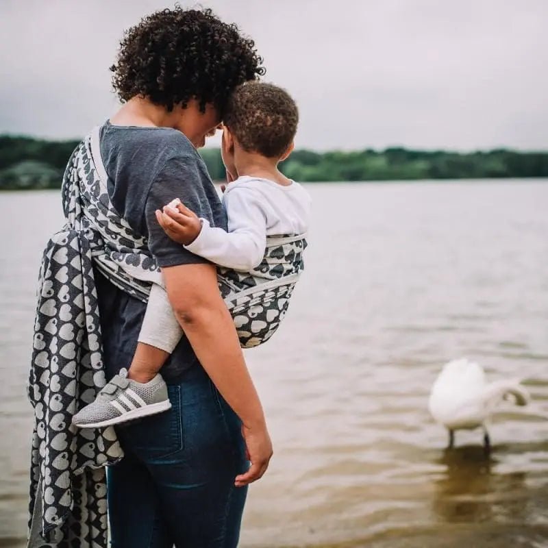 Hearts Monochrome byGraziela Woven Wrap by Didymos - Woven WrapLittle Zen One27473237