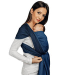 Herringbone Cobalt Woven Wrap