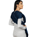 Herringbone Cobalt Woven Wrap