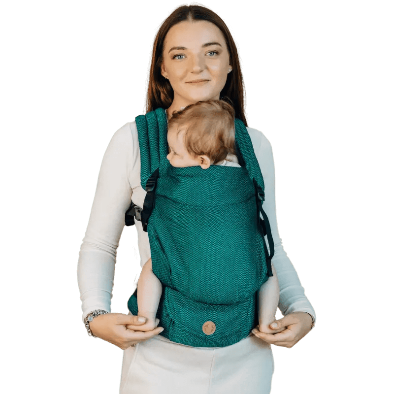 Herringbone Emerald LennyLight Baby Carrier