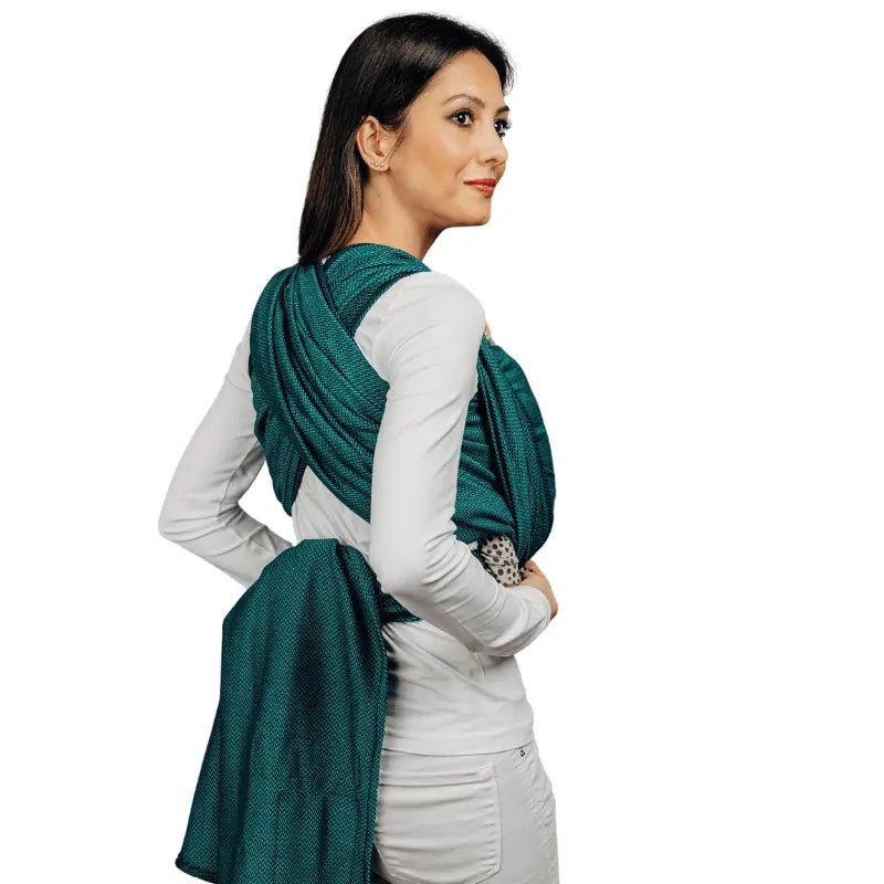 Herringbone Emerald Woven Wrap