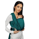 Herringbone Emerald Woven Wrap by LennyLamb - Woven WrapLittle Zen One