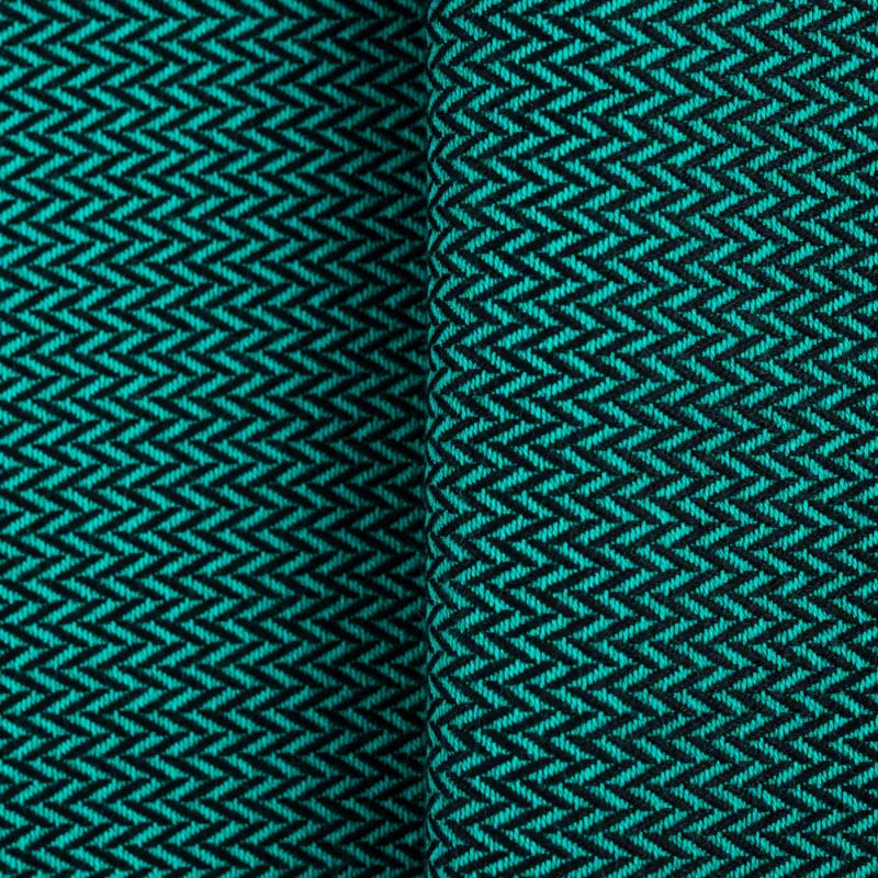 Herringbone Emerald Woven Wrap by LennyLamb - Woven WrapLittle Zen One