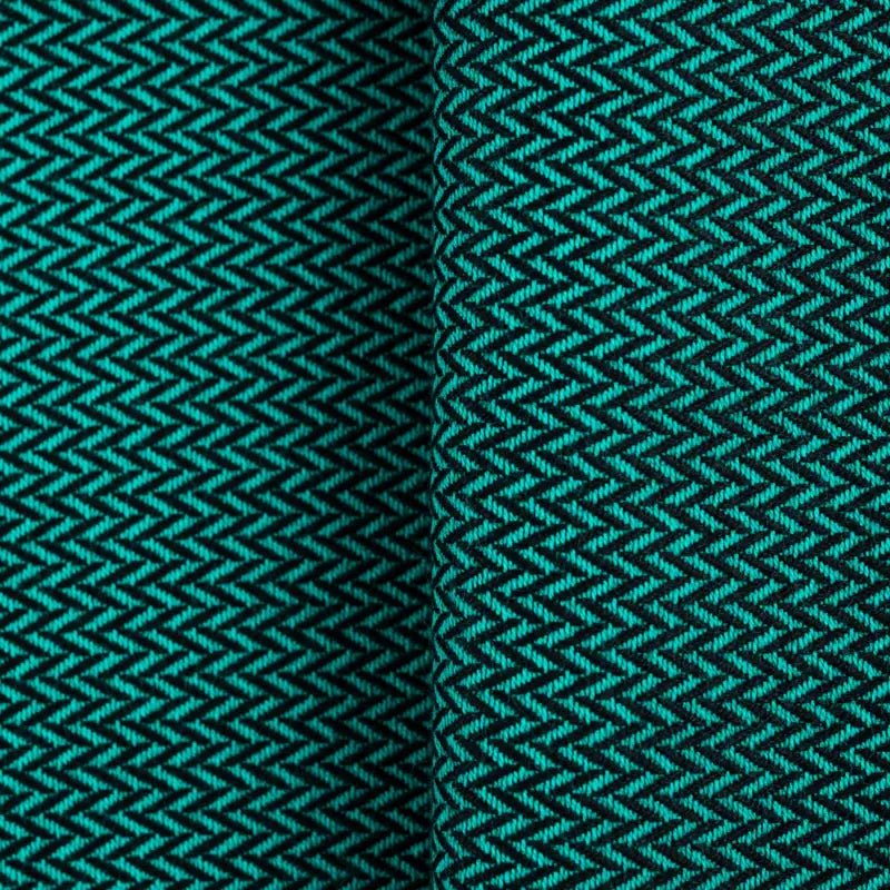 Herringbone Emerald Woven Wrap by LennyLamb - Woven WrapLittle Zen One5907557745901