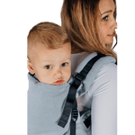 Herringbone Grey Preschool Carrier by LennyLamb - Buckle CarrierLittle Zen One