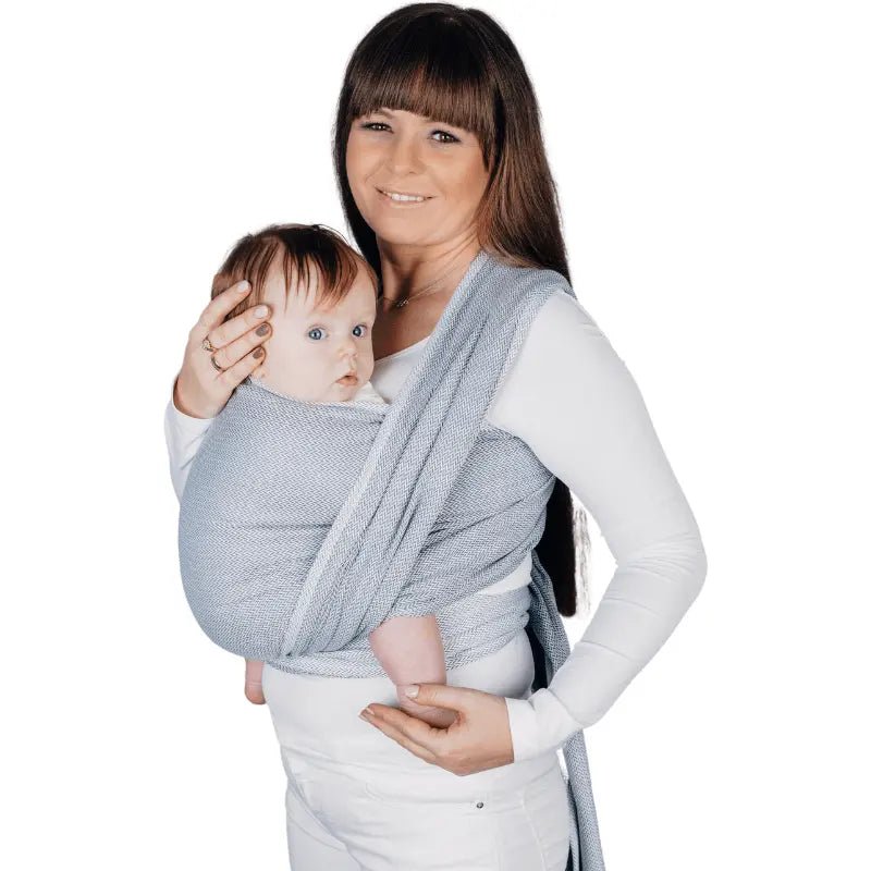 Herringbone Grey Woven Wrap by LennyLamb - Woven WrapLittle Zen One5901769642058