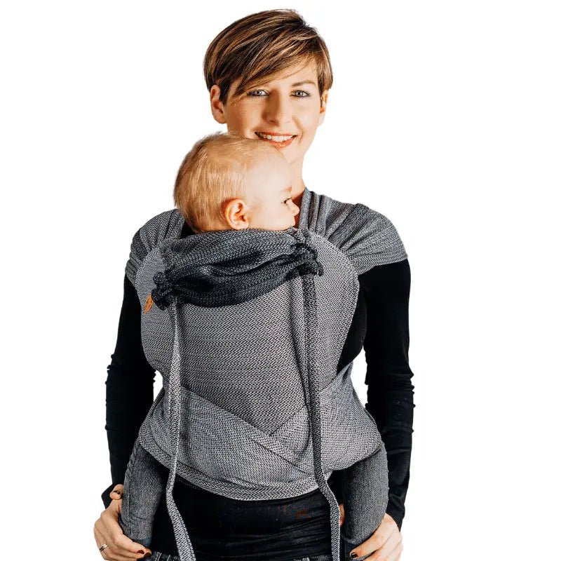 Herringbone Ombre Grey Wrap Tai Mei Tai