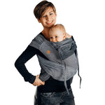 Herringbone Ombre Grey Wrap - Tai Mei Tai by LennyLamb - Mei TaiLittle Zen One5907557714167