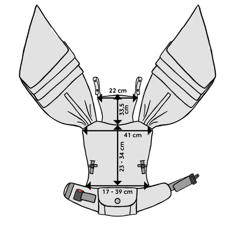 Herringbone Ombre Pink LennyHybrid Half Buckle by LennyLamb - Half Buckle CarrierLittle Zen One5907557751872