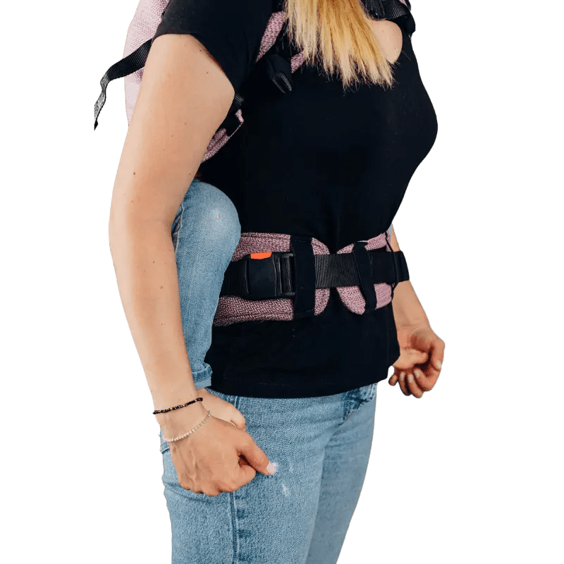 Herringbone Ombre Pink LennyPreschool Carrier by LennyLamb - Buckle CarrierLittle Zen One5907557753685