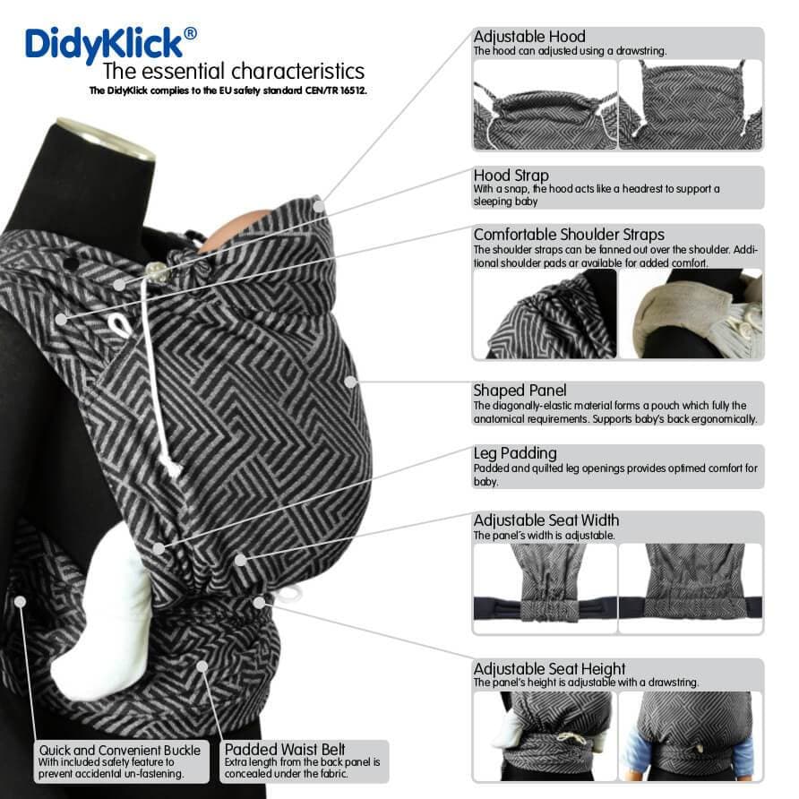 Kaleidoscope DidyKlick by Didymos - Half Buckle CarrierLittle Zen One4142453910