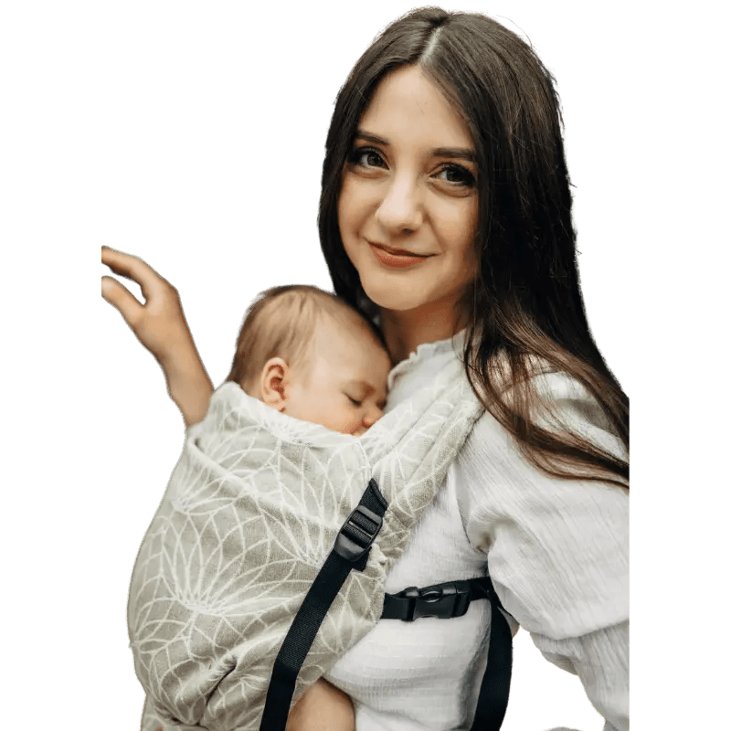 Lotus Natural linen LennyLight Baby Carrier by LennyLamb - Buckle CarrierLittle Zen One10099024