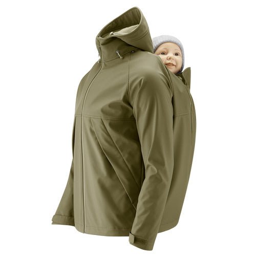 Mamalila Allrounder Babywearing Jacket for Men Khaki - Babywearing OuterwearLittle Zen One