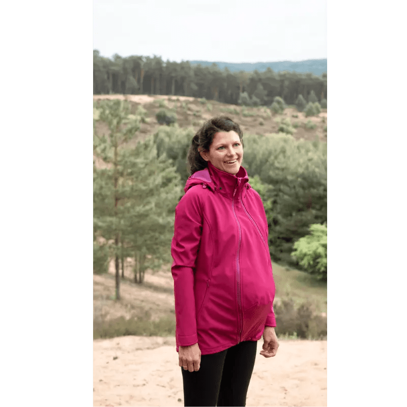 Mamalila Allrounder Berry Softshell Maternity and Babywearing Jacket - Babywearing OuterwearLittle Zen One4251054511721