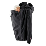 Mamalila Allrounder Black Softshell Maternity and Babywearing Jacket