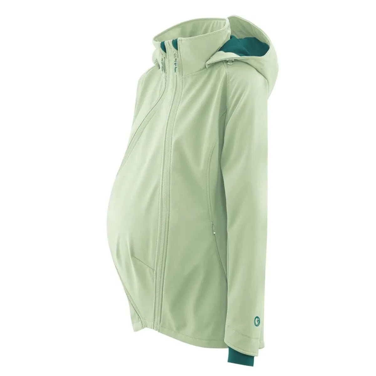Mamalila Allrounder Mint Softshell Maternity and Babywearing Jacket Babywearing