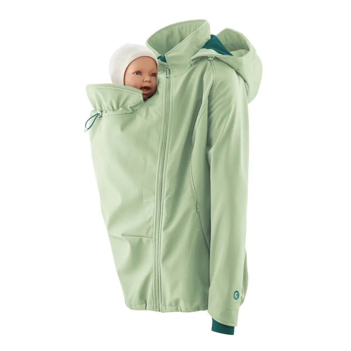Mamalila Allrounder Mint Softshell Maternity and Babywearing Jacket Babywearing