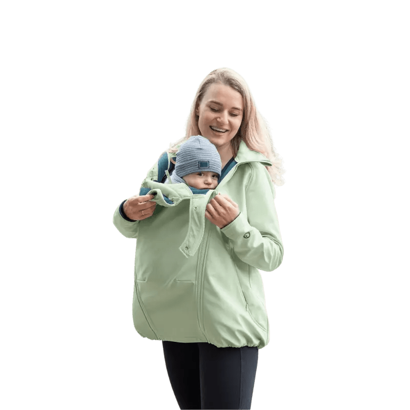 Mamalila Allrounder Mint Softshell Maternity and Babywearing Jacket - Babywearing OuterwearLittle Zen One4251054513398