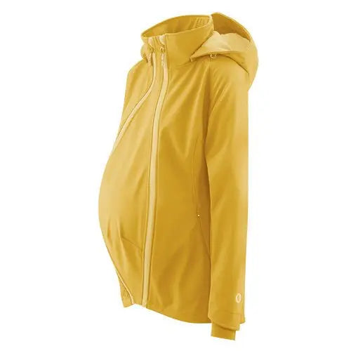 Mamalila Allrounder Softshell Babywearing Jacket Mustard - Babywearing OuterwearLittle Zen One4251054511080