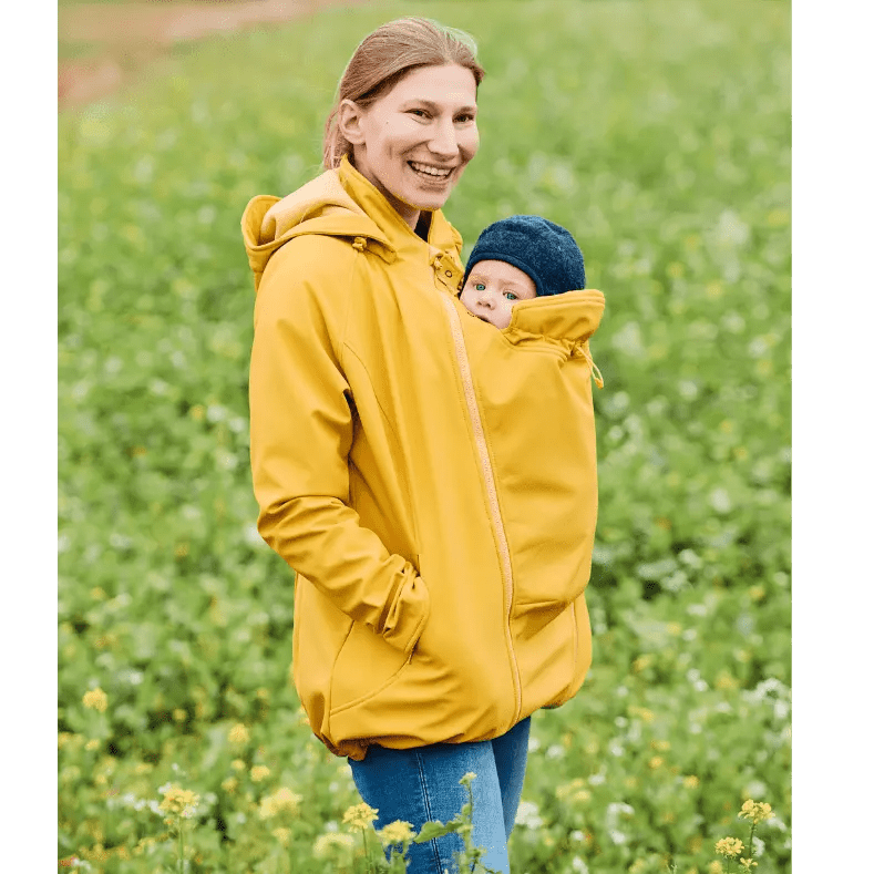 Mamalila Allrounder Yellow Softshell Maternity and Babywearing Jacket