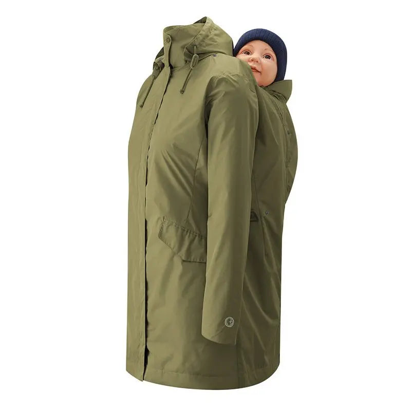 Mamalila Babywearing Raincoat Dublin Khaki Green - Babywearing OuterwearLittle Zen One4251054513268