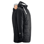 Mamalila Copenhagen Black Winter Maternity and Babywearing Coat Babywearing