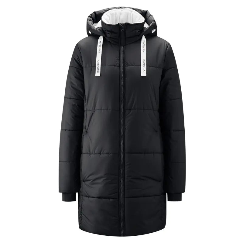 Mamalila Copenhagen Black Winter Maternity and Babywearing Coat Babywearing
