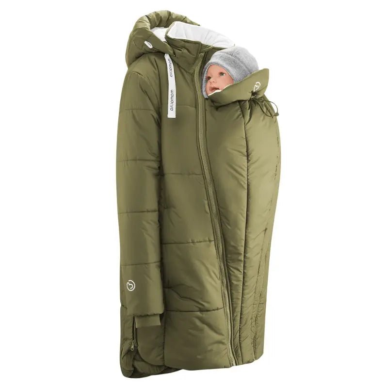 Mamalila Copenhagen Khaki Winter Maternity and Babywearing Coat - Babywearing OuterwearLittle Zen One4251054513817