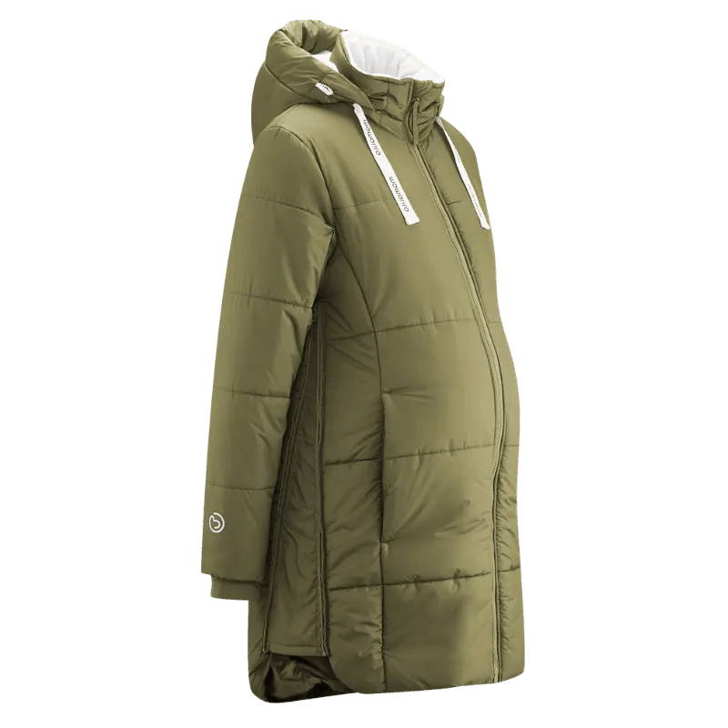 Mamalila Copenhagen Khaki Winter Maternity and Babywearing Coat - Babywearing OuterwearLittle Zen One4251054513817